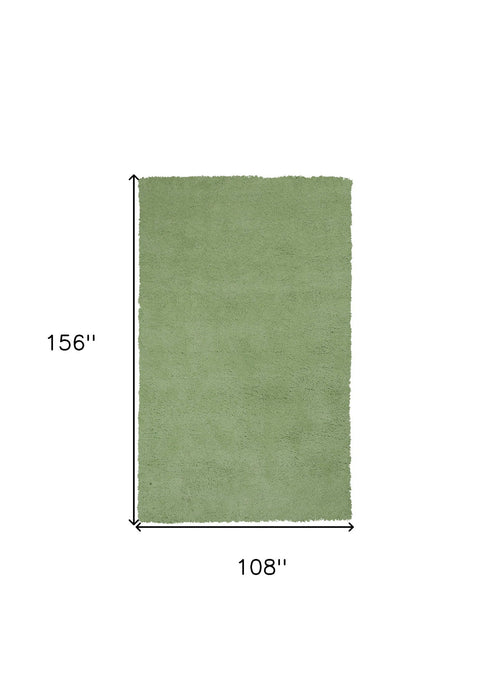 9' x 13' Hand Woven Area Rug - Green