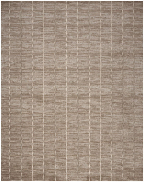 5' X 7' Geometric Area Rug (556251) - Ivory / Brown