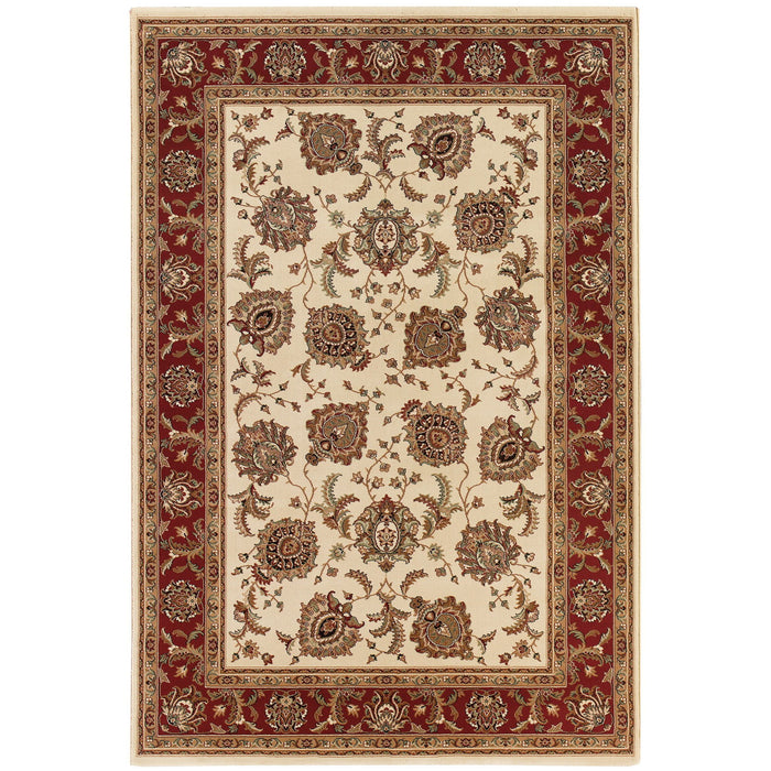 10' X 13' Traditional Oriental Area Rug - Ivory