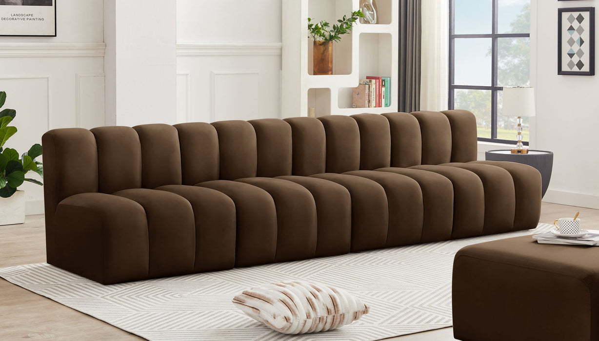 Arc - Velvet 4 Seats Modular Sofa