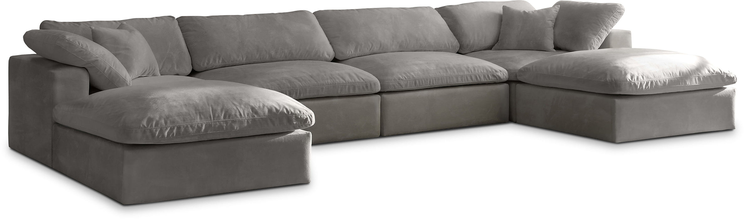 Cozy - 6 Piece Modular Double Chaise Sectional