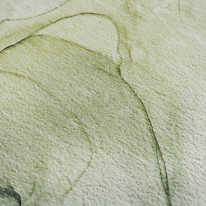 10' X 14' Abstract Washable Area Rug With UV Protection (646632) - Green / Ivory