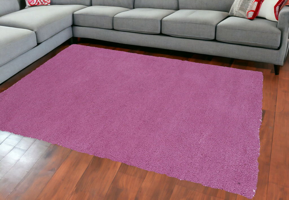 8' x 11' Shag Area Rug - Bright Hot Pink