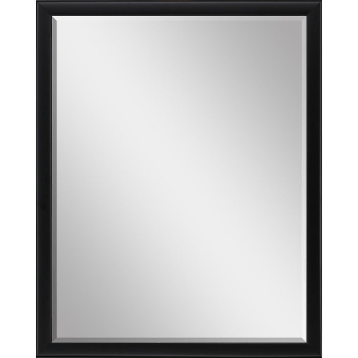50" Solid Wood Framed Accent Mirror - Black