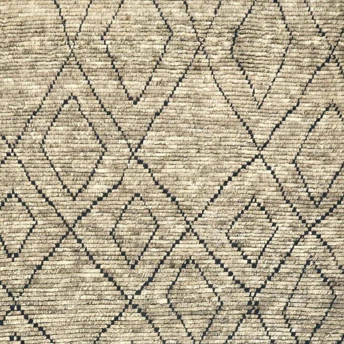6' X 9' Wool Geometric Hand Knotted Area Rug (565765) - Gray