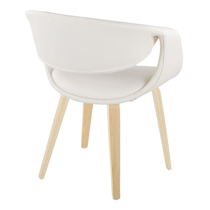 Curvo - Upholstered Chair (Set of 2) - Natural Wood Legs