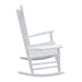 Giga classic wooden porch rocker chair made of Populus wood with a comfortable design, featuring a smooth, curved seat and backrest.