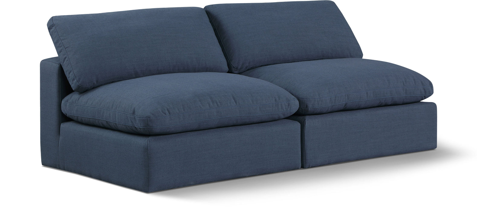 Comfy - Linen Modular Armless Sofa 2 Seats