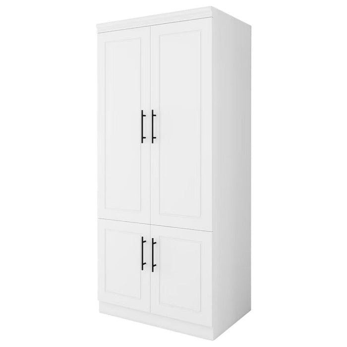 71" Four Door Combo Dresser - White