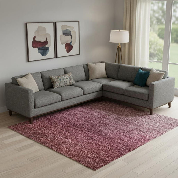10' X 14' Ombre Washable Area Rug With UV Protection (710945) - Red / Blush