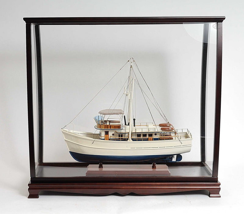 40" Solid Wood Frame Display Stand - Dark Brown