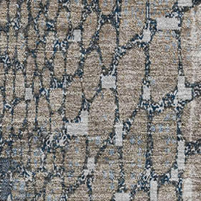 10' X 14' Abstract Geometric Washable Area Rug With UV Protection (677969) - Silver / Gray / Beige