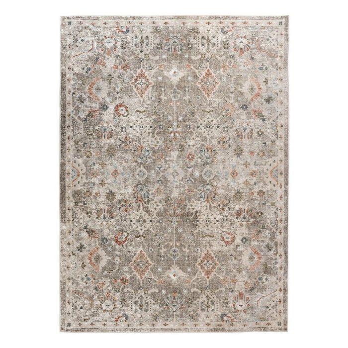 8' X 11' Medallion Area Rug - Gray / Brown