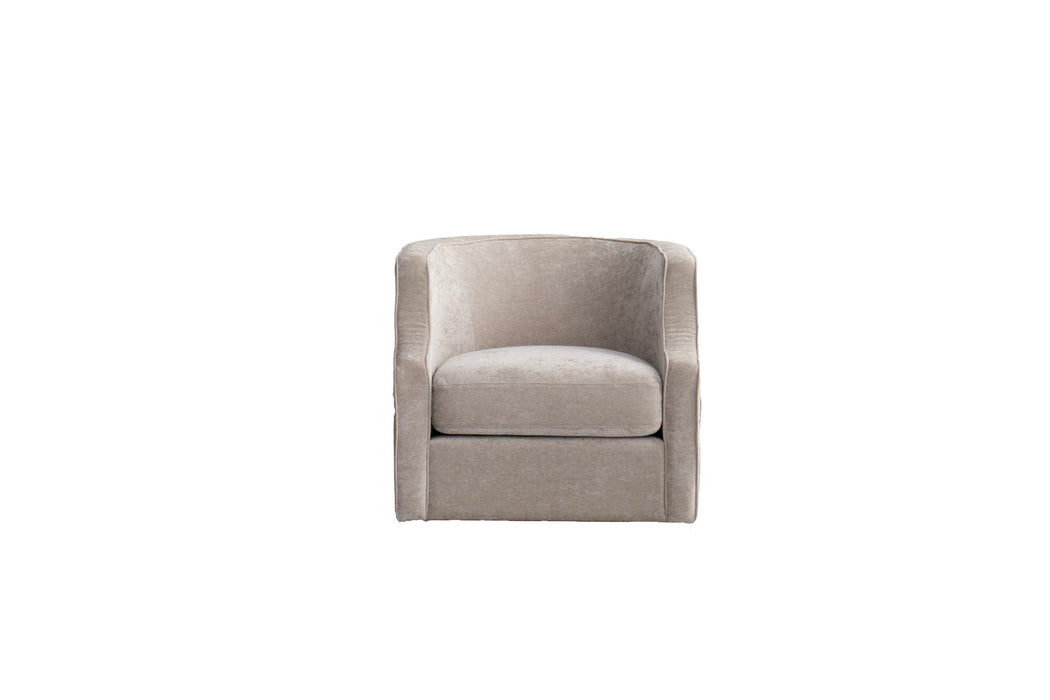 Fabric Upholstered Arm Chair - Beige
