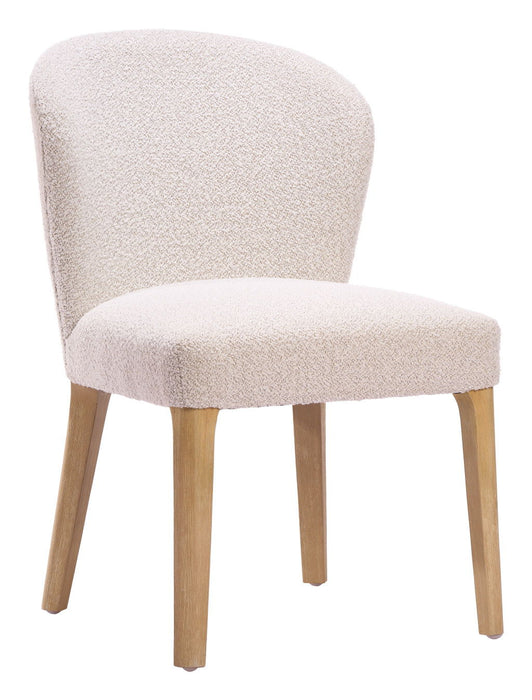 Fabric Dining Side Chairs (Set of 2) - Ivory / Natural