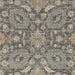 HomeRoots vintage floral indoor area rug, 9' x 13', machine woven in taupe with traditional floral design.