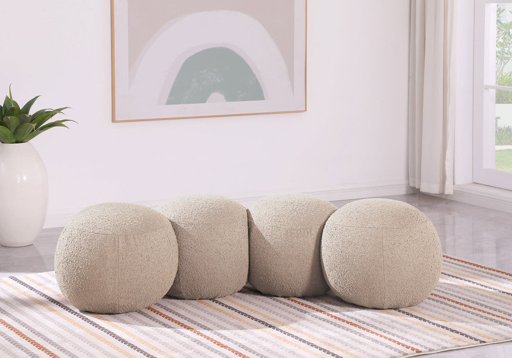 Apollo - Boucle Fabric Bench