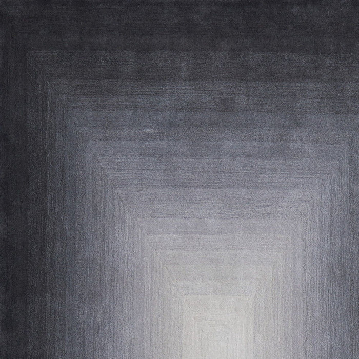 8' X 10' Abstract Hand Tufted Area Rug - Black