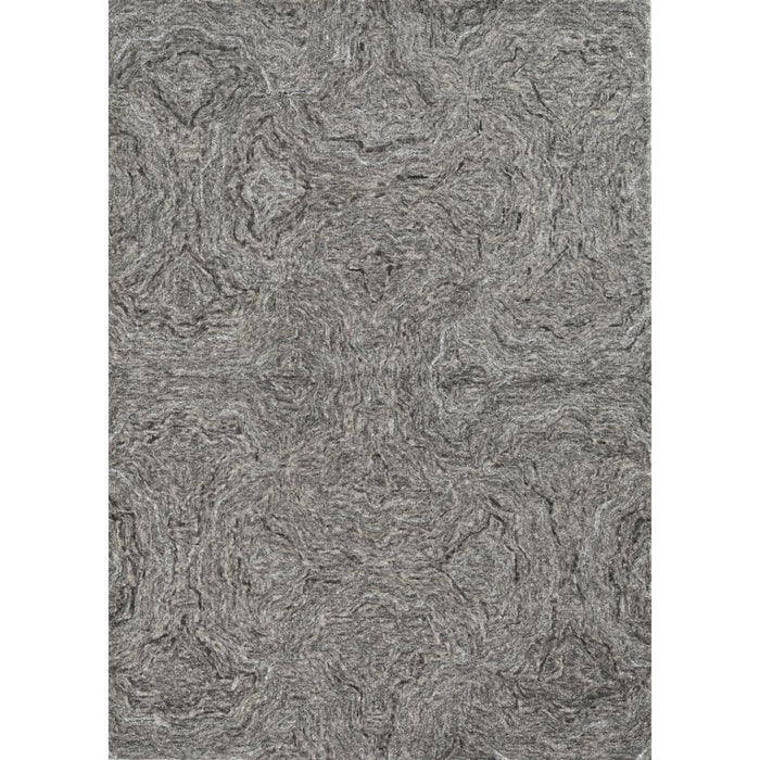 8' x 10' Wool Abstract Hand Tufted Area Rug - Gray