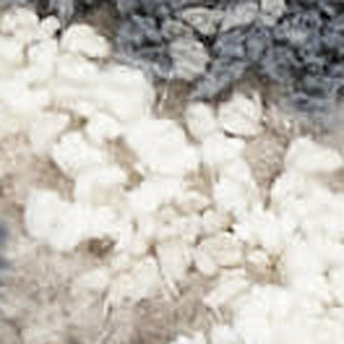 9' X 12' Floral Distressed Non Skid Area Rug (564199) - Ivory / Black / Gray