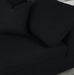 Meridian Furniture Serene corner chair with plush cushions and modern design, perfect for cozy living room corners.