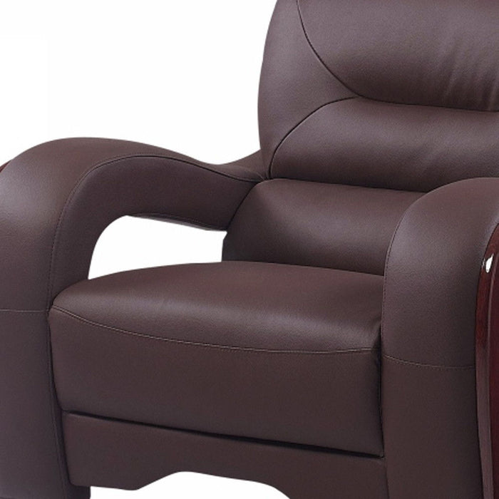 Glamorous Leather Chair - Brown