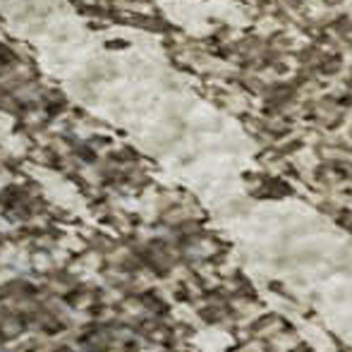 10' X 14' Striped Washable Area Rug With UV Protection (692940) - Ivory / Gray / Brown