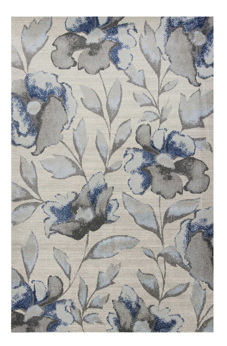 9' x 13' Area Rug - Blue And Gray