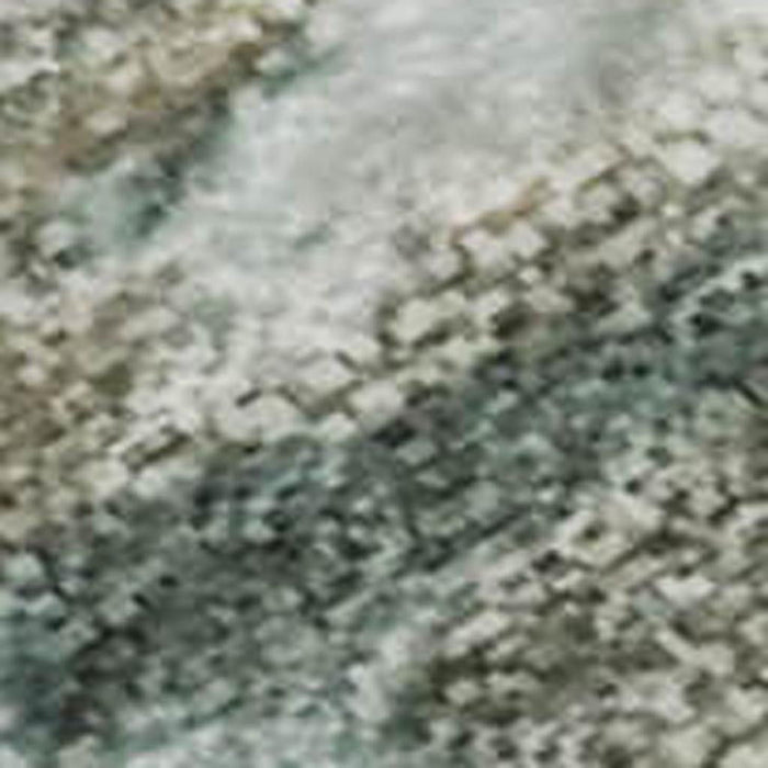 10' X 14' Nautical Washable Area Rug With UV Protection (717308) - Teal / Gold