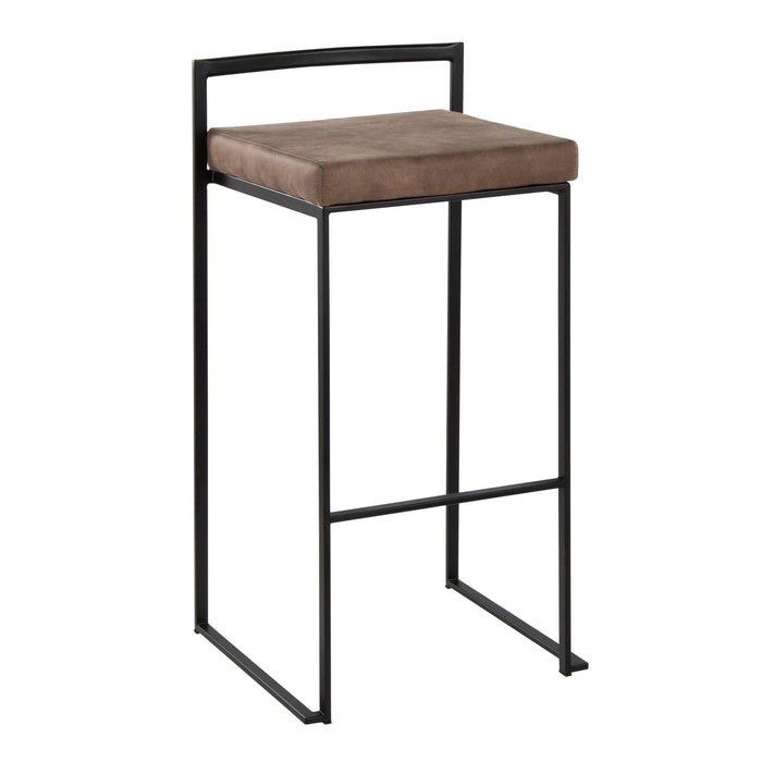 Fuji - Stackable Barstool - Black Metal