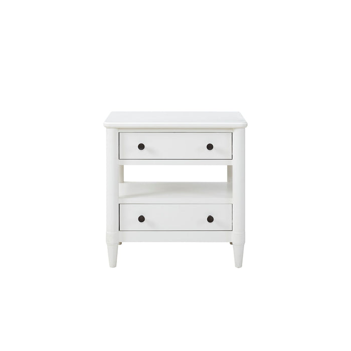 Open Nightstand With 2 Drawers