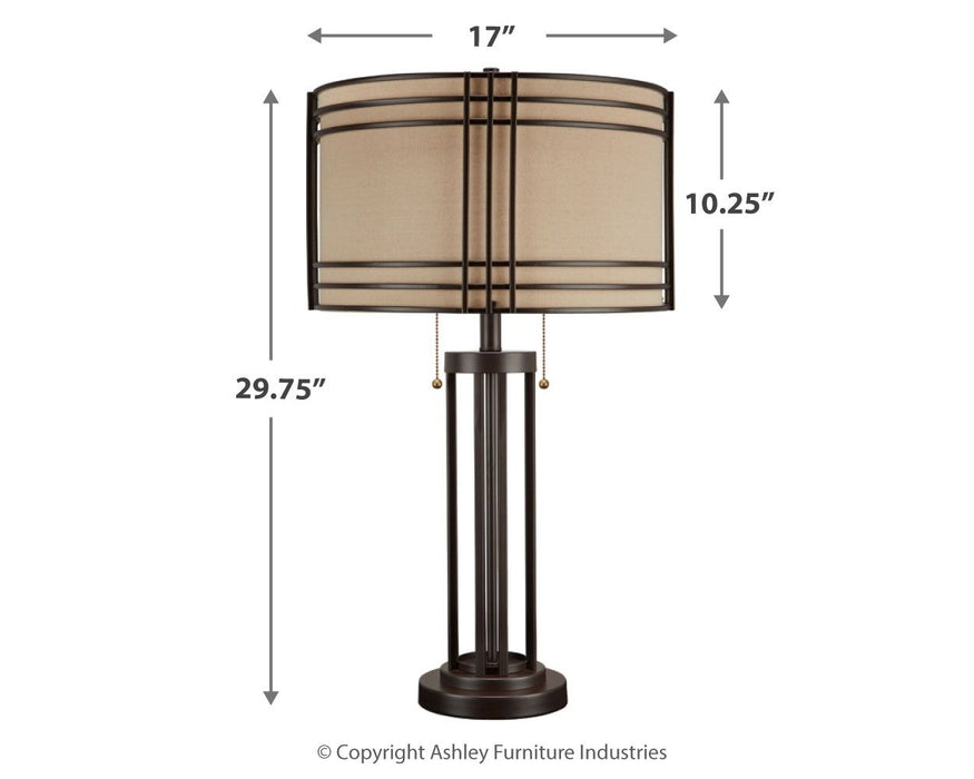 Hanswell - Dark Brown - Metal Table Lamp