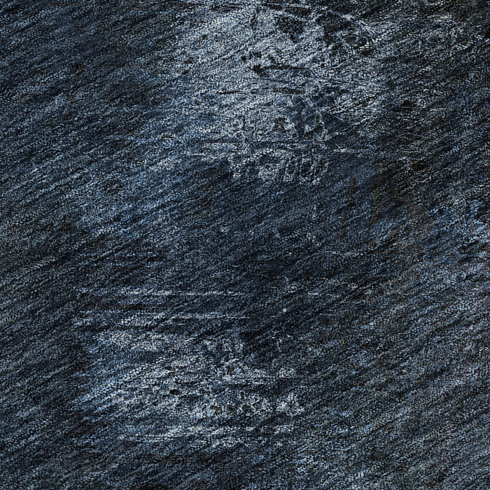 10' X 14' Abstract Washable Area Rug With UV Protection (650500) - Blue / Black / Gray