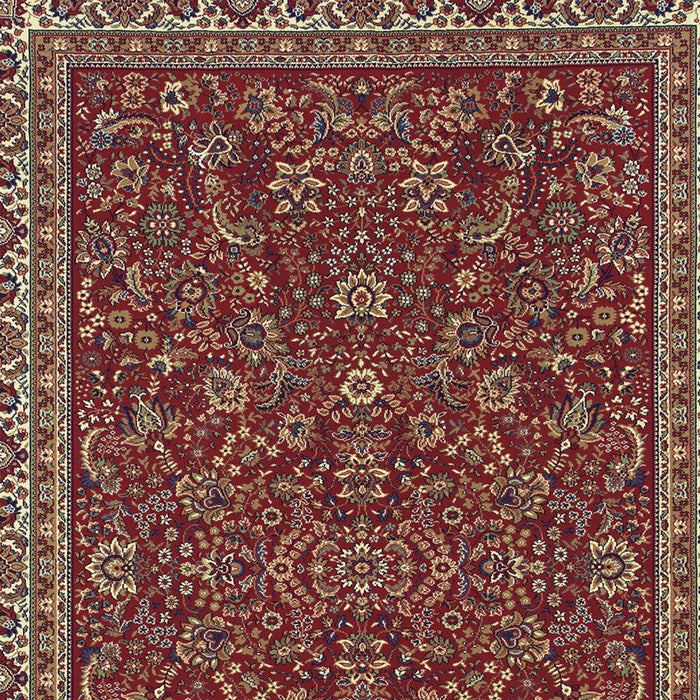 8' X 11' Oriental Area Rug - Red / Ivory