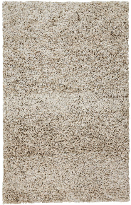 9' x 12' Shag Hand Tufted Polyester Area Rug - Gray