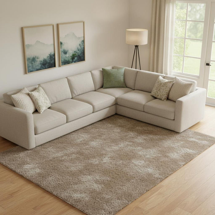 8' X 10' Wool Floral Hand Tufted Area Rug (722249) - Blue / Ivory