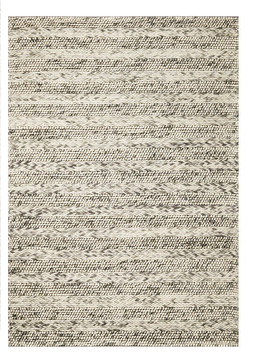 5' x 7' Wool Area Rug - Grey