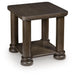 Rectangular cocktail table from Signature Design by Ashley, featuring a sleek wood surface and sturdy legs.