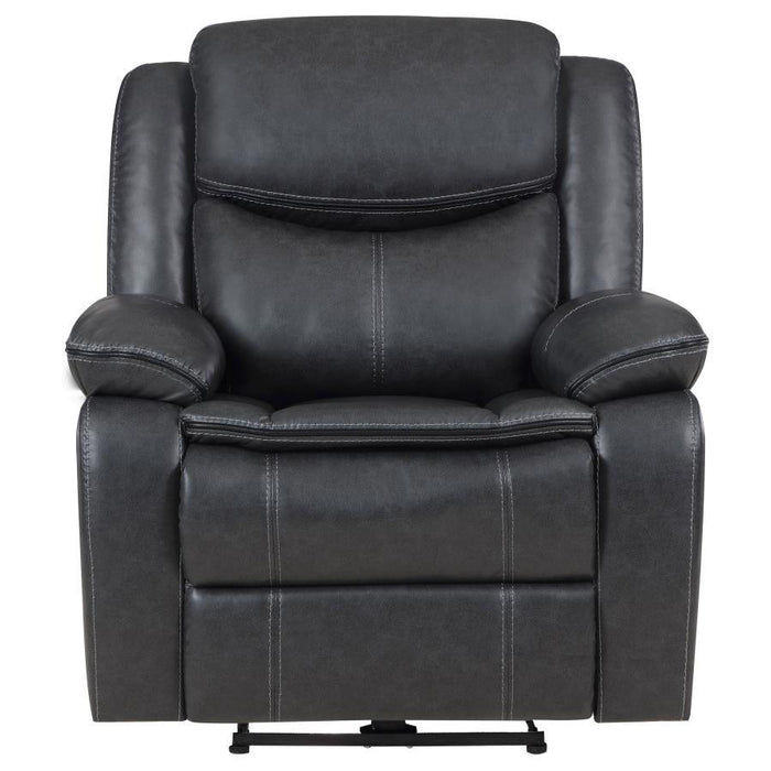 Sycamore - Upholstered Power Recliner Chair - Dark Gray