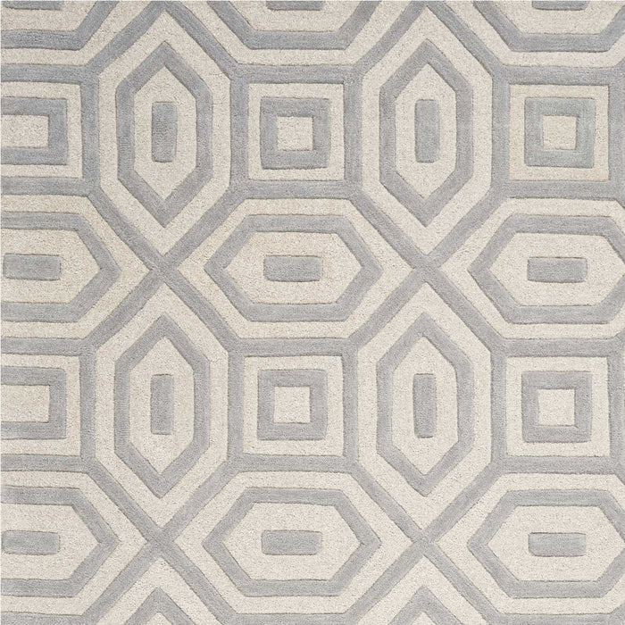 8' x 10.5' 6 Wool Area Rug - Grey