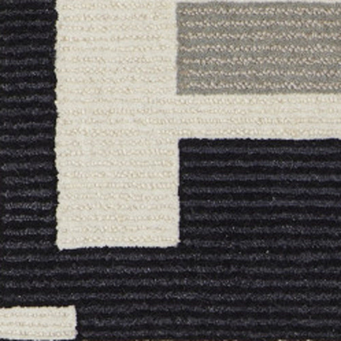 12' x 15' Wool Abstract Tufted Handmade Area Rug - Ivory And Taupe
