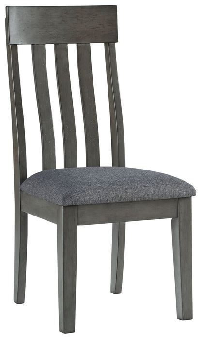 Hallanden - Dining UPH Side Chair (Set of 2) - Black / Gray