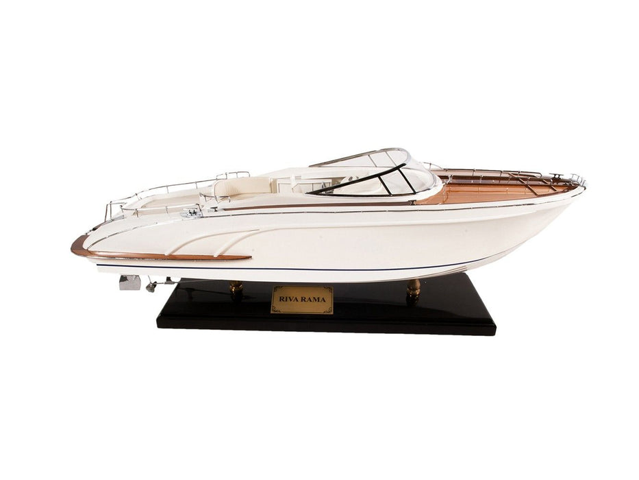 Yacht Model Sculpture - White