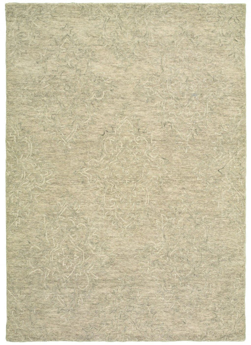 9' x 12' Floral Paradise Area Rug - Light Green