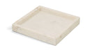 Michael Genuine Marble Tray by Meridian Furniture, round marble tray with sleek edge design, ideal for serving or decorative use.