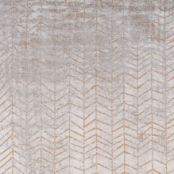 9' x 13' Chevron Non Skid Area Rug - Gray And Yellow