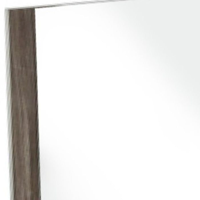 41" Framed Mounted Dresser Mirror - Gray