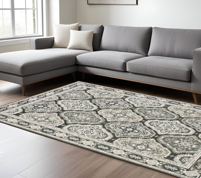 8' X 11' Medallion Area Rug - Blue