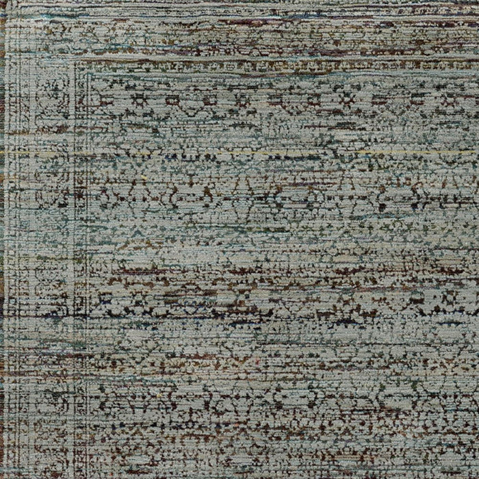 8.5' x 12.1' Oriental Power Loom Area Rug - Blue Green