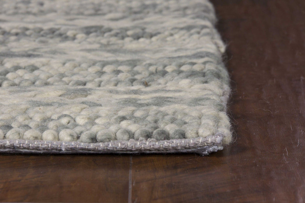7.5' x 9.5' Wool Area Rug - Grey